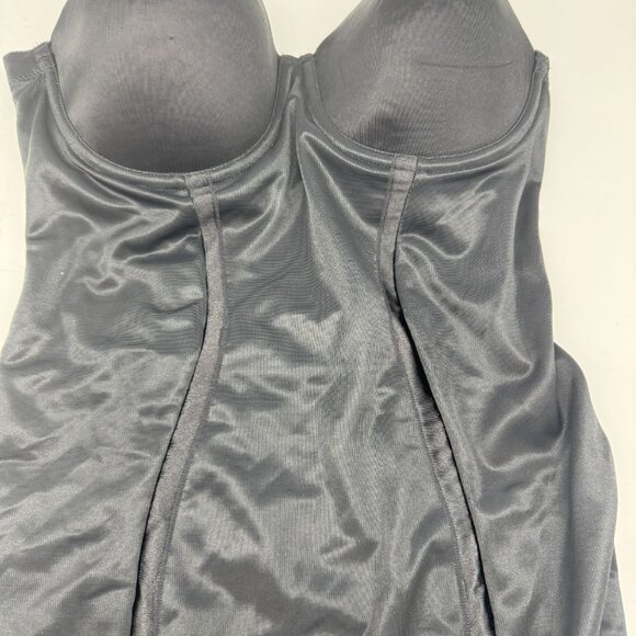 Flexees Womens Slimming Corset Body Shaper Dress 38C Black Built-in Underwear - Picture 4 of 6